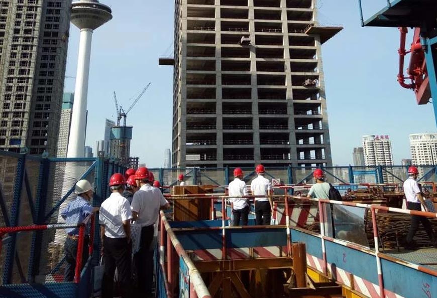 Application in a high-rising building over 300m height