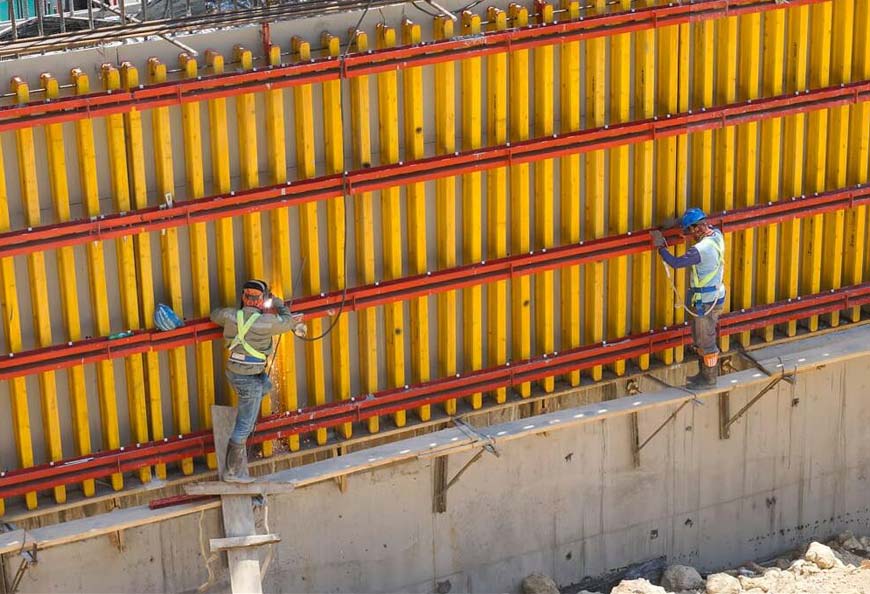 Wall formwork application in BASE 20